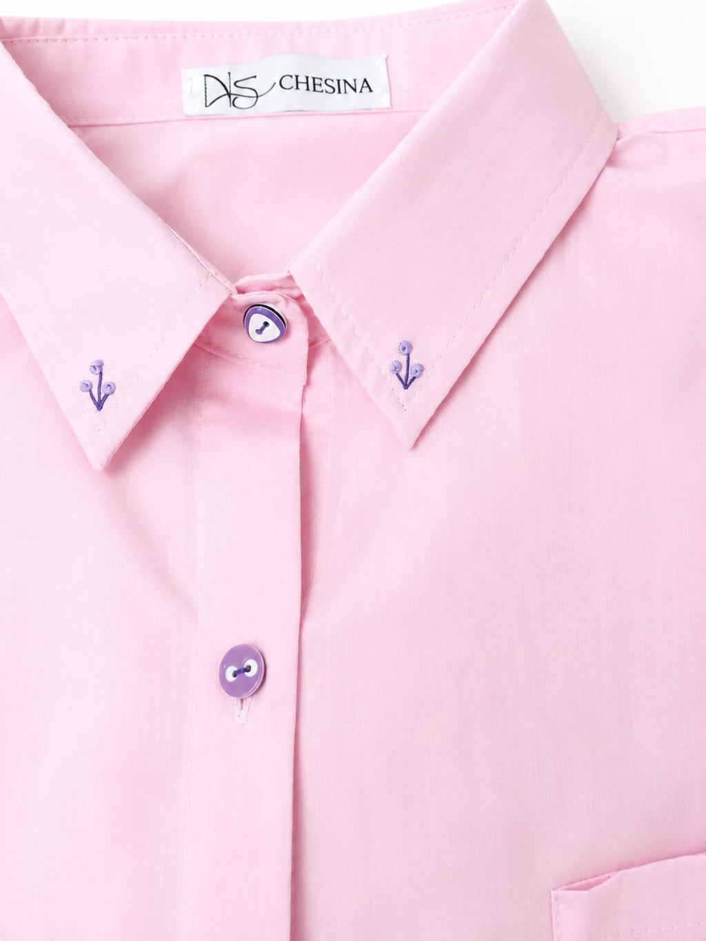 Pastel Pink Poplin Oversized Shirt