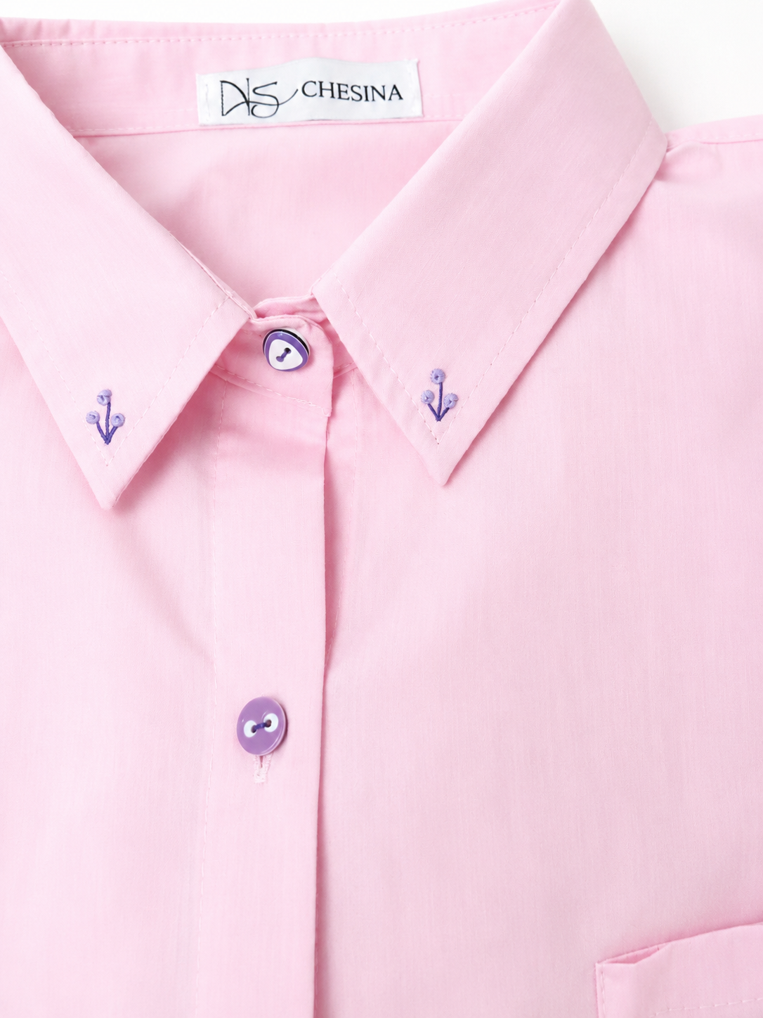 Pastel Pink Poplin Oversized Shirt