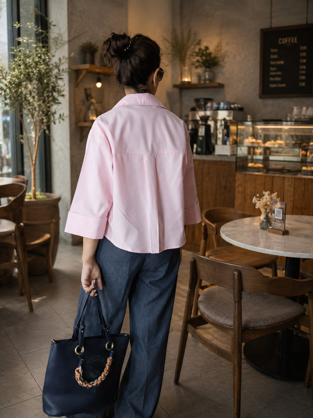 Chesina Cropped Cotton Shirt