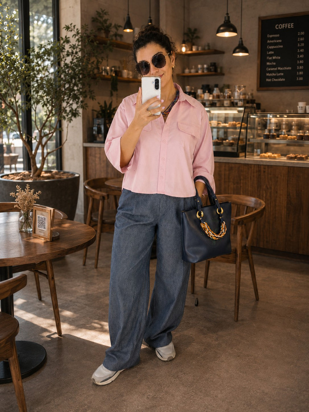 Chesina Cropped Cotton Shirt