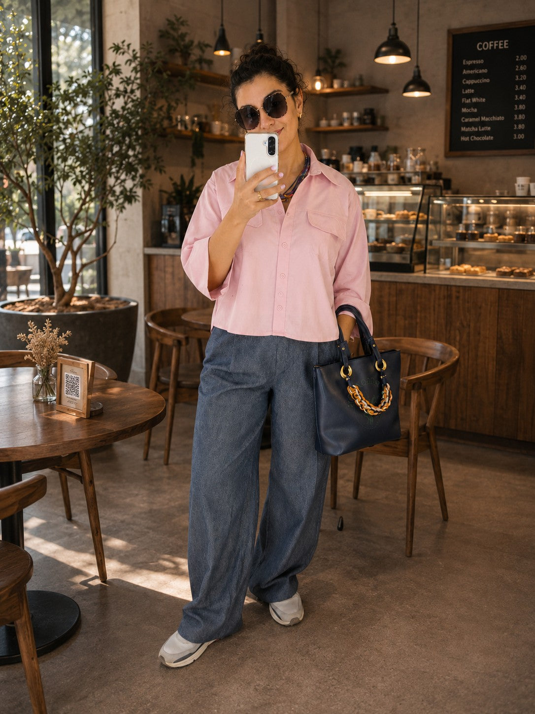 Chesina Cropped Cotton Shirt