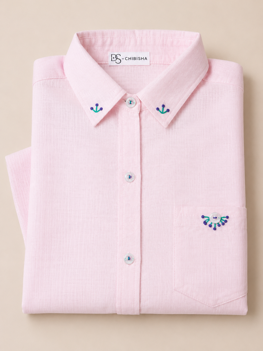Pastel Rose Linen Shirt
