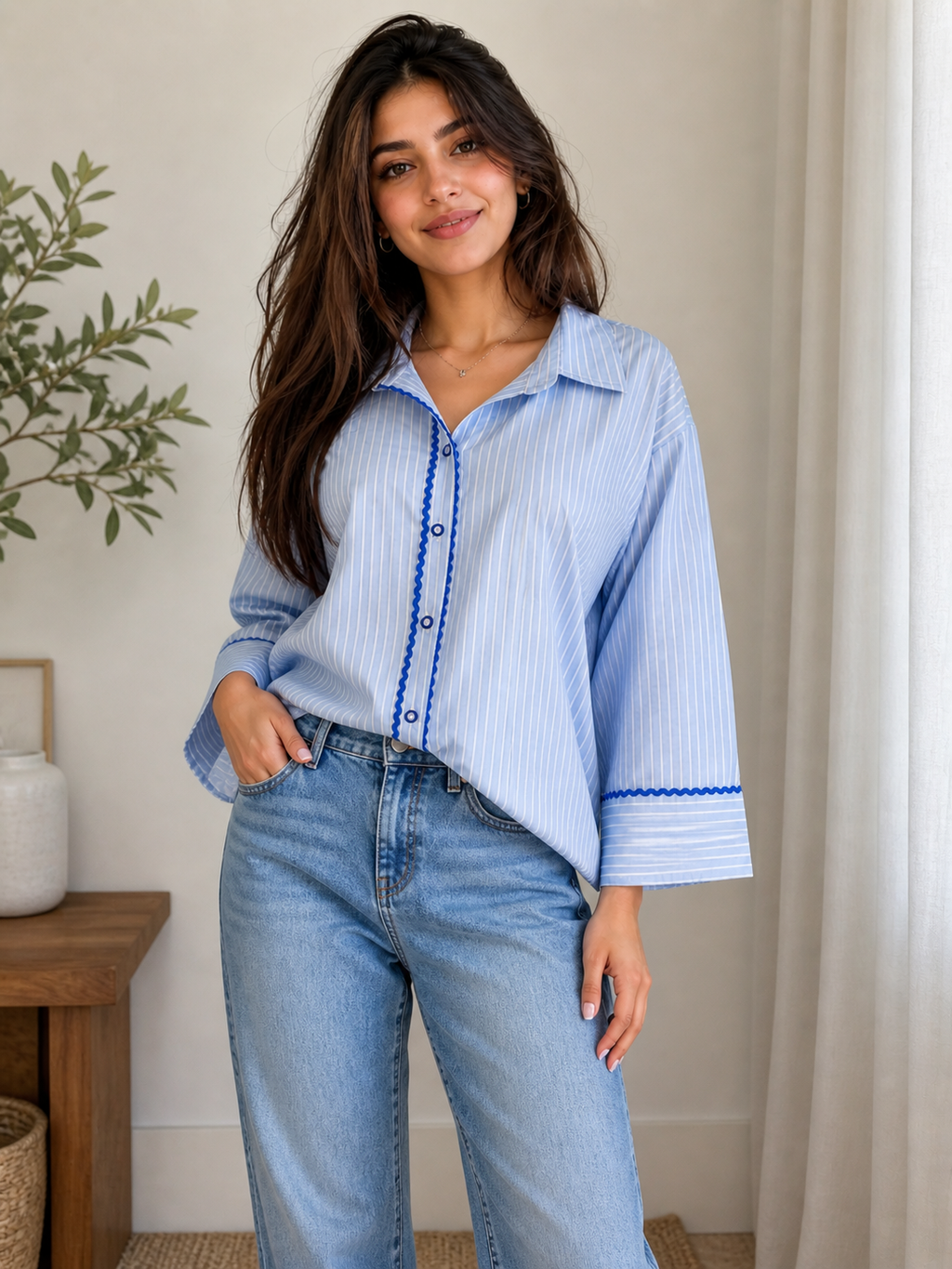Blue Striped Shirt
