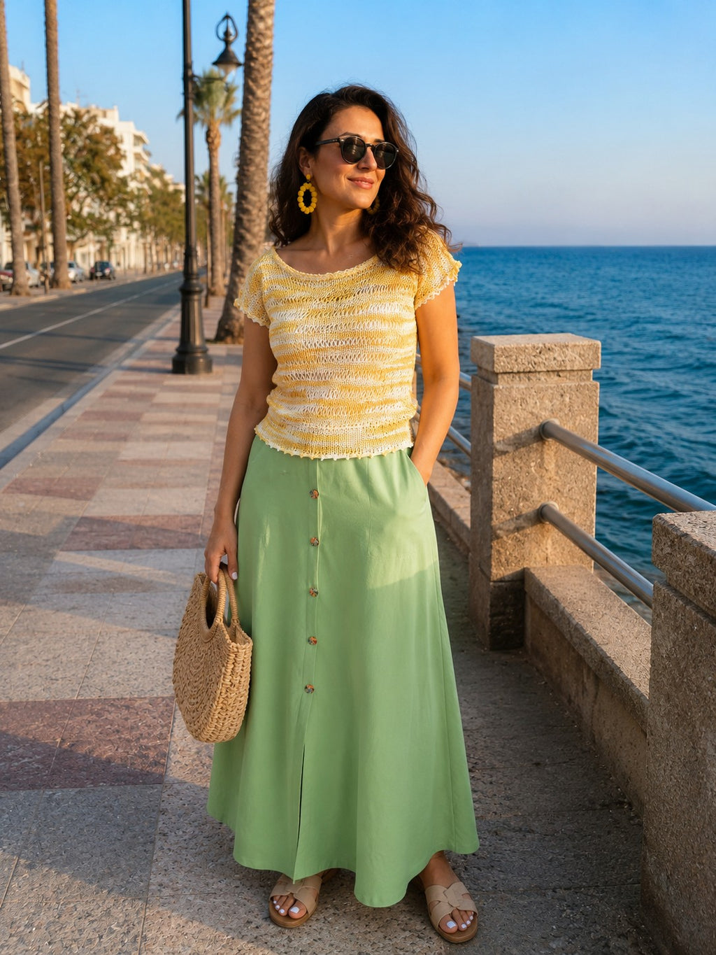 Maxi Skirt – Light Green