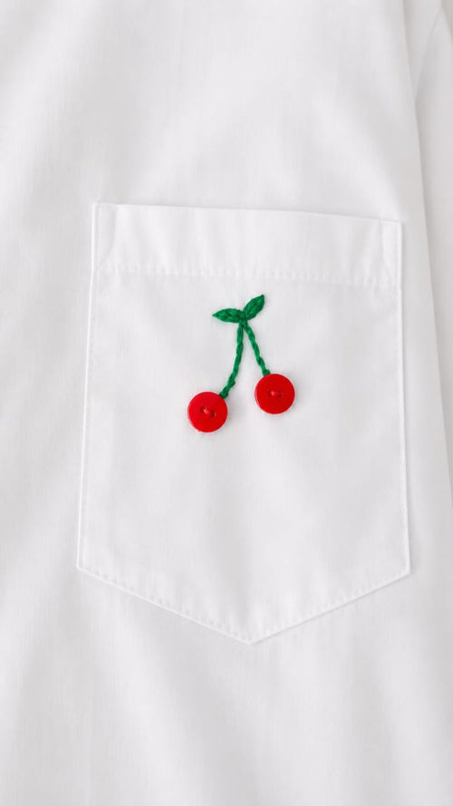 Cerise Poplin one size Shirt
